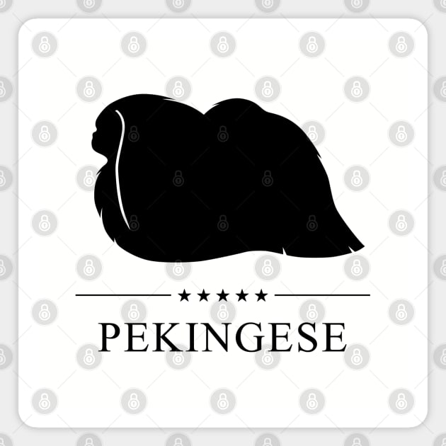 Pekingese Black Silhouette Magnet by millersye